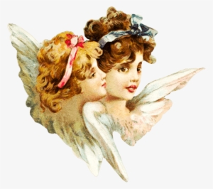 Victorian Smiling Angels - Victorian Angel Png