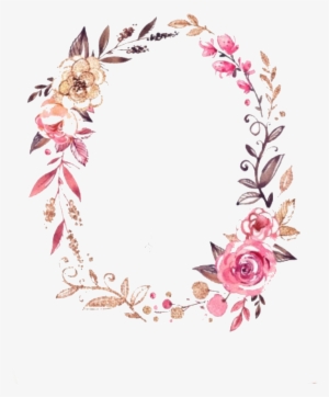 Flower Wreath - Free Printable Gold Letters