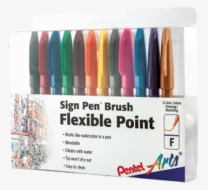 6pentel - Pentel Sign Brush Tip
