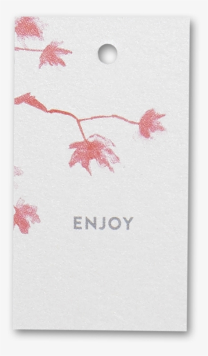 Watercolor Branch Favor Tag - Maple Leaf