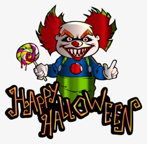 Happy Halloween With Clown Png Clipart Image - Happy Halloween Png