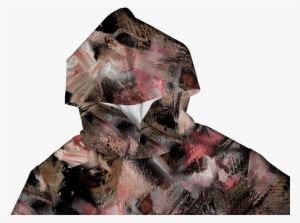 Watercolor Floral Hoodie - Scarf