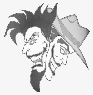 Crayon Drawing Joker - Cartoon