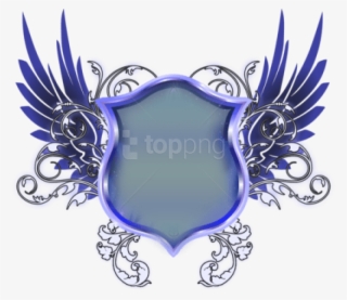 Blue Shield With Wings Png - Wing Shield Logo Png