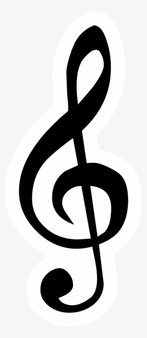 Music Notes Transparent Png Image Web Icons Png - Clip Art Treble Clef Symbol