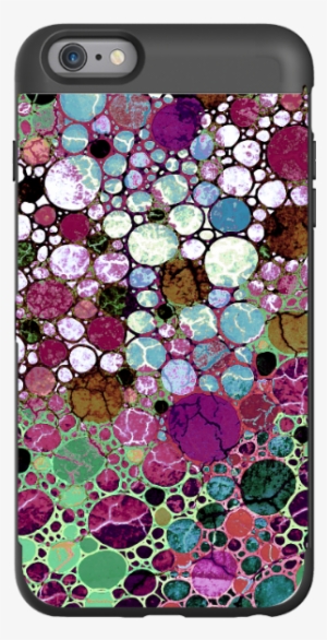 Burgundy Bubble Abstract - Iphone 10 Abstract Case