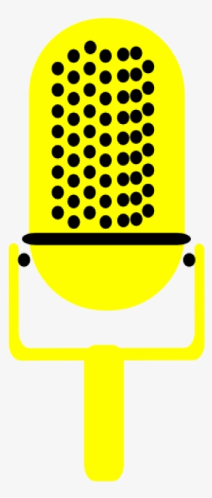 Music Vector Microphone - Yellow Microphone Clipart