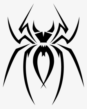 Spider Clipart October - Drawing Of Tribal Spiders