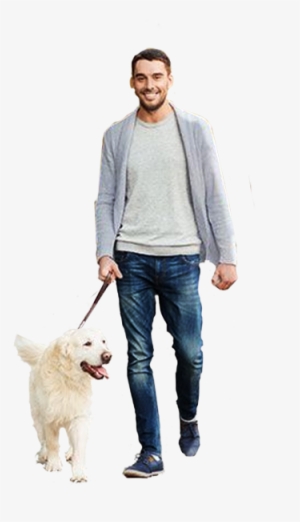 Man Dog Cutout Pinterest - Man And Dog Png
