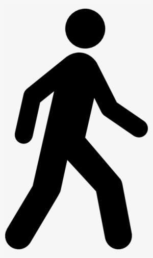 Stick People Walking Clipart - Walking Icon