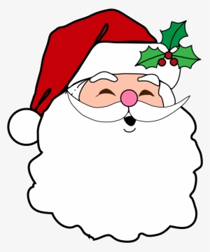 Christmas Santa Face Transparent Images1 - Christmas Images To Draw
