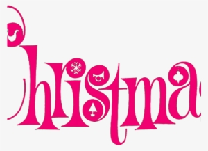 Merry Christmas Text Clipart Pink - Scotch For Christmas