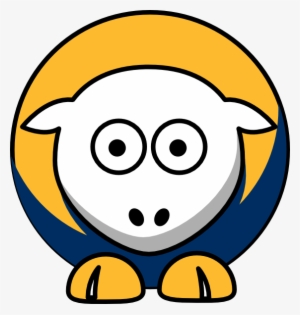 Sheep Nashville Predators Team Colors Clip Art - Yellow Sheep Clipart
