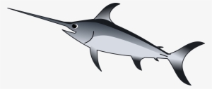 See Here Cartoon Fish Transparent Background - Swordfish Clipart