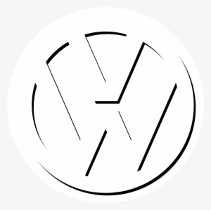 Volkswagen Vw Logo Black And White - Volkswagen Logo Png Transparent