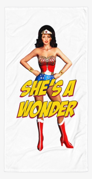 She's A Wonder Beach Towel - Wonder Woman