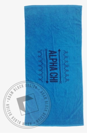 Alpha Chi Omega Arrow Beach Towel - Paper