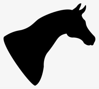 Horse Silhouette Head Ride Black Logo Hors - Horse Head Silhouette Png