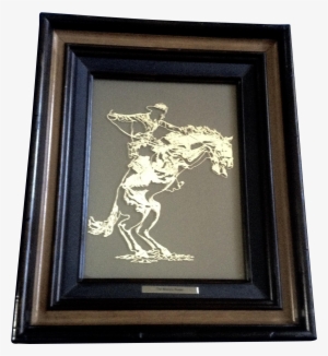 The Bronco Buster University Of Wyoming 1978 Franklin - Picture Frame