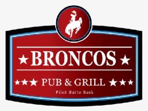 Broncos Pub And Grill - Label