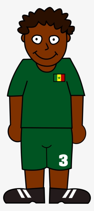 Football Player Senegal Clipart Library Library - World Cup Soccer Player Clipart Png