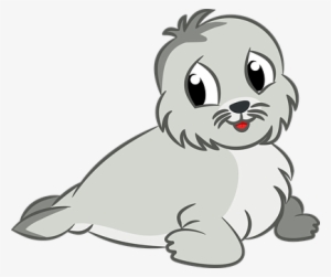 Animal Baby Cartoon Cute Sea Seal Animal B - Cute Seal Clip Art