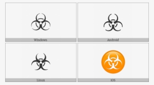Biohazard Sign On Various Operating Systems - Icon