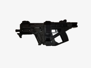 Ak47 Assault Rifle Grey Silhouette Transparent Png - Kriss Vector Utg Folding Stock