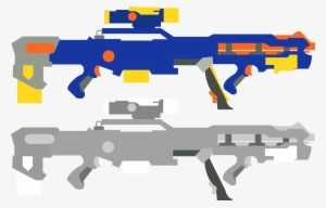 Nerf Gun Templates - Nerf Gun Vector Png