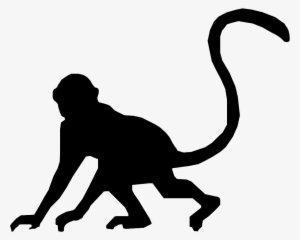 Monkey Head Silhouette At Getdrawings - Silhouette Of A Monkey