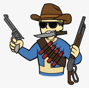 Fallout New Vegas Vault Boy Png Image Library Library - Fallout Cowboy Perk