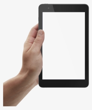 Hand Holding Tablet Png Image - Hand Holding Tablet Png