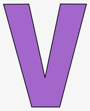 Purple Letter V Clipart That Begins With Letter V 445 - Letter V Clipart
