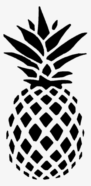 "as For Pineapple, It's Far More Versatile Than You - Black And White Pineapple Outline