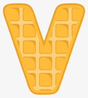 V, Alphabet, Waffle, Letter, Typography, Text, Font - Waffle V