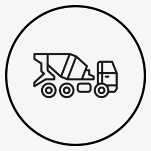 Truck Simplified Icon - Concrete Mixer