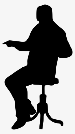 15 Sitting In Chair Silhouette - Portable Network Graphics