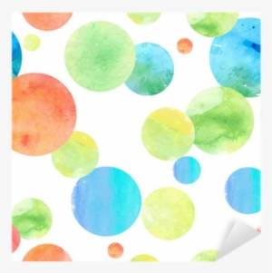 Watercolor Circle Seamless Background Sticker • Pixers® - Watercolor Painting