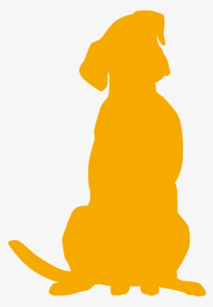 Yellow Dog Silhouette