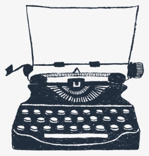 Drawn Typewriter Vintage Item - Typewriter Illustration