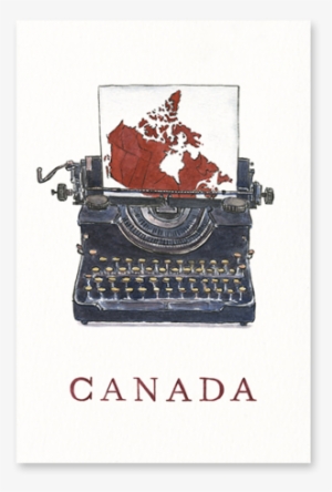 Canadian Typewriter Post-card Set Of - Postcard