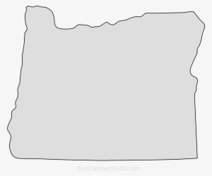 Oregon Map Outline Png Shape State Stencil Clip Art
