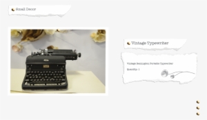 Vintge Typewriter - Machine