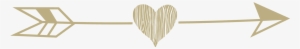 Arrow Png Transparent - Rustic Arrow With Heart