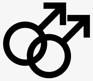 Male Homosexuality Symbol - Male And Male Symbol
