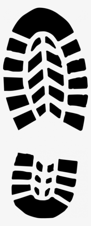 Org-male Shoe Footprint Vector Clip Art - Shoe Sole Clipart