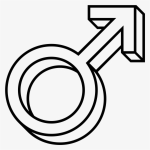 Open - Male Symbol 3d