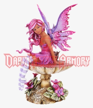 Magenta Toadstool Fairy By Amy Brown - Magenta Faery