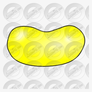 Jelly Bean Clipart Yellow - Yellow