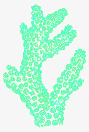 Coral Clip Art At Vector Clip Art Free - Art Print: Allen's Indigo Sea 3, 33x33in.